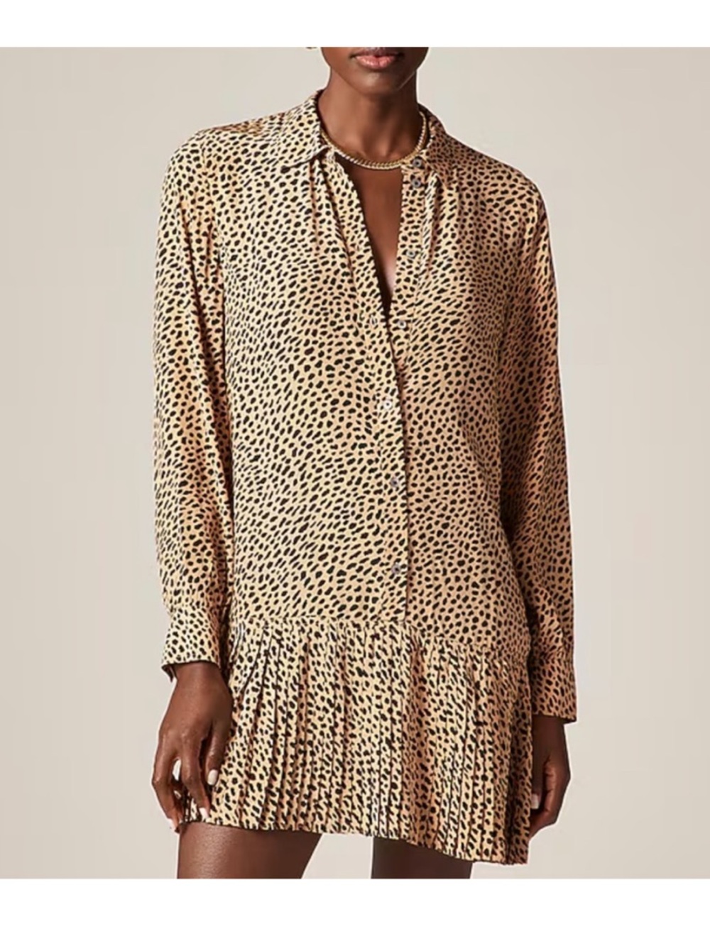 New J.Crew Amelia Dress Cheetah Print